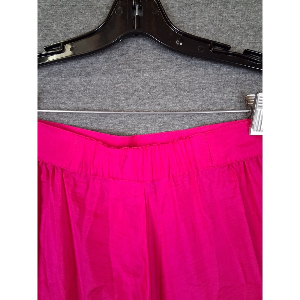 VTG UNO Womens Skirt Small Pink 100% Silk A Line Barbiecore Classic Retro - Picture 8 of 8